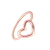 Everfast Wholesale 10pc/Lot Fashion Love Peach Heart Rings Silver Gold Rose Gold Ring Plated For Women Can Girl Can Divers Efr032