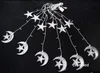 LED Gordijn Licht Star Moon String Lights 2 M * 138LEDS Waterdichte decoratielamp voor huwelijksfeest Kerstmis