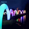 8m Hot Gorgeous Outdoor Inflatable Rainbow Door/Lighting Arch with RGB Light