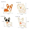 Poodle Pomeranian Corgi Bulldogs Dog Brooches Hard Enamel Pin Lapel Pin Badge Gift For Lovers of Dog