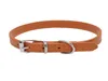 100pcs/lot Fast shipping Dog PU Leather Collar Puppy Cat Dog Collar Cute Neck Strap Leather Pet collars