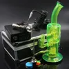 ArmyGreen Colore legno colore nero Chiodo elettrico Kit bobina di calore Bong in vetro Hybird Chiodo in titanio Olio Rigs Bong in vetro Tubi d'acqua