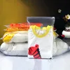 Sacchetto di plastica trasparente con chiusura a cerniera per pacchetto trasparente per calzini per vestiti, biancheria intima trasparente, imballaggio in poli sacchetto, vendita al dettaglio e all'ingrosso