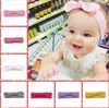 10 colores Diadema bohemia Algodón Niña Bebé Bowknot Puntos Turbante Twist Head Wrap Nudo retorcido Banda para el cabello suave Niños Diademas Bandanas