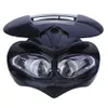 Universal DC 12V 18W Motorcycle Dual Headlights Fairing Head Lamps High/Low Beam Waterproof Driving Fog Spot Head Light Headlight Head Lamp