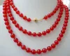 Fashion 8mm Natural Red Round Jasper Halsband 48 ''