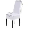 New Arrival White Dining Chair Covers Spandex Strech Dining Room Chair Protector Slipcover Decor Free Shipping