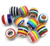 Brand New Good Quality 100pcs Mix Colors 925 Core Big Hole Loose Resin Beads fit European Pandora Jewelry DIY Bracelet Charms
