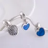 Andy Jewel Jewelry Day da mãe 925 SERLING SLATER MIDERAÇÃO Mãe filha filho Dangle Charm Fit Fit Brand Style Bracelets325E