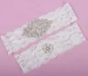 Real Picture Pearls Crystals Bridal Garters for Bride Lace Wedding Garters Handmade White Ivory Cheap Wedding Leg Garters In Stock