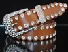 2017 New Belt Diamond Crystal Belts Femmes Perle Taist Belt Gorgeous Crystal Bily Bail