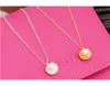 Mode simple perle coquille pendentif court collier femme clavicule collier or argent plaqué gros en gros