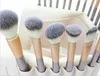 Champagne Gold Makeup Brush Set 12/18 pcs Doux Synthétique Professionnel Maquillage Cosmétique Fondation Poudre Blush Eyeliner Brosses