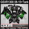 Groene vlammen 8Gifts voor Suzuki Hayabusa GSXR1300 2008 2009 2010 2011 14MY105 GSXR-1300 GSX R1300 GSXR 1300 2012 2013 2014 2015 zwarte kuip