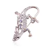 Trendy Hagedis Broche Voor Vrouwen Mannen Pins Luxe Crystal Rhinestone Animal Broches Mode Accessoires 18K Vergulde Sieraden Geschenken