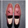 Mens Loafers 가죽 레트로 신발 럭셔리 2019 디자이너 플랫 운전 캐주얼 신발 남성 고품질의 갈색 Espadrilles 브랜드 영국 스타일