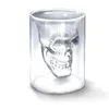 Crystal Skull Cup Skull Head Wine Glasses Vodka Whisky Shot Glass Double Layer Pirate Vaccum Glasögon Öl Kaffe Kaffe Drick Ware