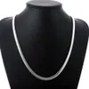 S084 Lågt pris 925 Sterling Silver Snake Chain Halsband Armband 6mm Mode Smycken Set Toppkvalitet Gratis frakt