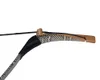 Ren handgjord jakt longbow bågskytte recurve båge vit orm-skin 30-70lbs med strängmattor vänster höger hand