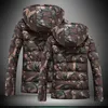 Partihandel-Mens Casual Jacket Vinter Parkas tjockare Outwear Down Coat Hoodies Overcoat Lovers Sweatheart Kläder Storlek Kläder 2016