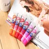 Drop Lip blam Gloss Peeloff duurt 24 uur Geen vlek Marine Collageen Lipstick Balm Plant Romantisch 6 kleuren Make-up Moisturiz7282647