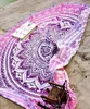 160 cm grandes serviettes de plage colorées avec gland bohème natation serviette de bain lettre impression pique-nique Serviette indien Mandala plage jeter tapisserie