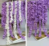 80 "2 Metre" Süper Uzun Yapay Ipek Çiçek Ortanca Wisteria Garland Bahçe Ev Düğün Dekorasyon Malzemeleri Için 8 Renkler Mevcut