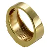 R211- Uomini New fashion 18k Gold Filled Cristalli austriaci Misura 8-15 Anello gioielli