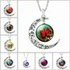 Nueva llegada Collar de piedras preciosas de luna nueva adornos colgantes de cristal de mariposa caliente WFN574 (con cadena) orden de mezcla 20 piezas por lote