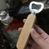 Kitchen Bottle Opener Tools Stainless Steel Wooden Handle Beer Openers Bar Tools Soda Beer Bottle Cap Opener Gifts WX-C29