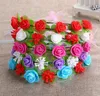 flower girl hair garland wedding