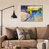 Modern Abstract Art Wassily Kandinsky Oil Paintings Canvas Winter Landscapes Hand Painted for Office Room Wall Decor