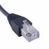 Freeshipping 5PCS / Parti 30cm / 1m RJ45 Kabel Male till Kvinnlig Skruvpanel Mount Ethernet LAN Nätverksförlängningskabel