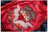 Men Coat Sukajan retro floral embroidery bomber Jacket ma1 pilot windbreaker women harajuku casual reversblei satin souvenir jacke280U