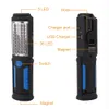 Портативный COB LED USB зарядка фонарик супер яркий работы инспекции лампы огни Магнит Факел чип Флэш-свет
