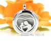 Mamma baby hjärta 30mm aromaterapi parfym Essential diffusor locket flytande locket som gåvor (gratis halsband) xx15