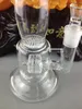 Hookahs 13" GLASS Concentrate Oil Rigs Perc Tire style bong with honeycomb diffuser SMOKING PIPE