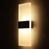 Sconce Wall Lamps Square 85-265v 12w Led Light Foyer Corridor Balcony Aisle porch Lamp White Warm White Modern Courtyard lights with Black Silver Cover