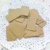 Wenskaarten Groothandel-100 Stuks Bruin Kraftpapier Tags Label Bagage Bruiloft Note DIY Lege Prijs Hang Tag Gift Groothandel1