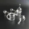 XXL Double Quartz Thermal Banger With quartz carb cap 50mm OD 14mm 18mm joint Oil Rigs Glass Bongs smoke accessory