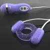 Pénis Vibrateur pour Hommes 10 Vitesse Télécommande Électrique Clito Double Stimulation Cockrings Pénis Anneaux Sex Toys pour Couples 17901