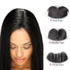 Brazilian Straight Hair Weaves 3 Bundles with Closure Middle 3 Part Double Weft Human Hair Extensions Dyeable 100gpc2588308