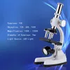 Freeshipping 1200X Student Science and Education Magnifier Children Intelligence Microscope / W LED Light 10X Eyepiece Biological Instrument