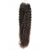 Natural Black Curly Micro Bead Hair Extensions 100g Peruansk Virgin Hair Micro Loop Kinky 1GS 100S Micro Loop 1G Curly2880549