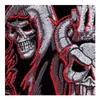 Nedräkning till döden Grim Reaper Timglas Patch Reaper Skull Broderade Iron On Patches 9 12 75 INCH 285I