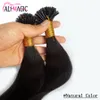 I Tip Human Hair Natural Black Color 20 22Inch Malaysian Straight Keratin Hair Extensions 100g Hair For 1753643