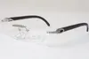 Direct selling fashion glasses frames Spectacle frame T3524012 black horns retro diamond Eyeglasses 58-18-140mm262P