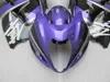 スズキGSXR1300のためのオートバイフェアリングキット96 97 98 99 00 01-07紫色のブラックフェアリングセットGSXR1300 1996-2007 OT06