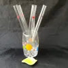 透明なラブガラスチューブガラスオイルバーナーパイプ喫煙用の厚いパイレックスオイルタバコ透明ガラスチューブ水道