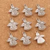 Solar Angel Praying Spacer Charm Beads 60 stks / partij Antieke Zilveren Hangers Lichtmetalen Handgemaakte Sieraden DIY L213 21.2X16.3mm